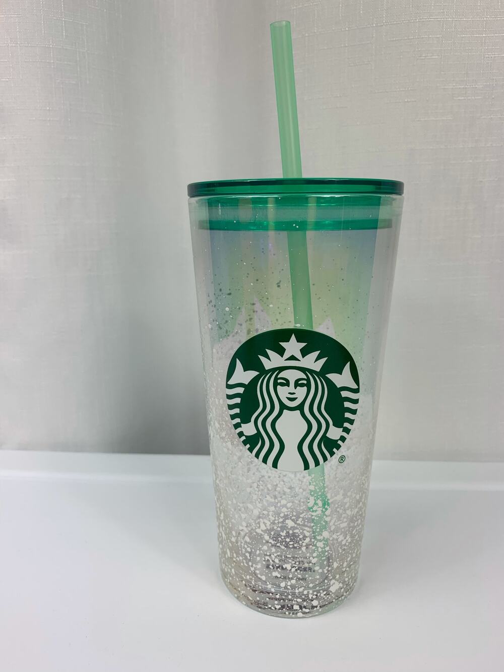 Starbucks Glass Snow Tumbler Holiday 2020 Collectible Christmas 18oz Lim